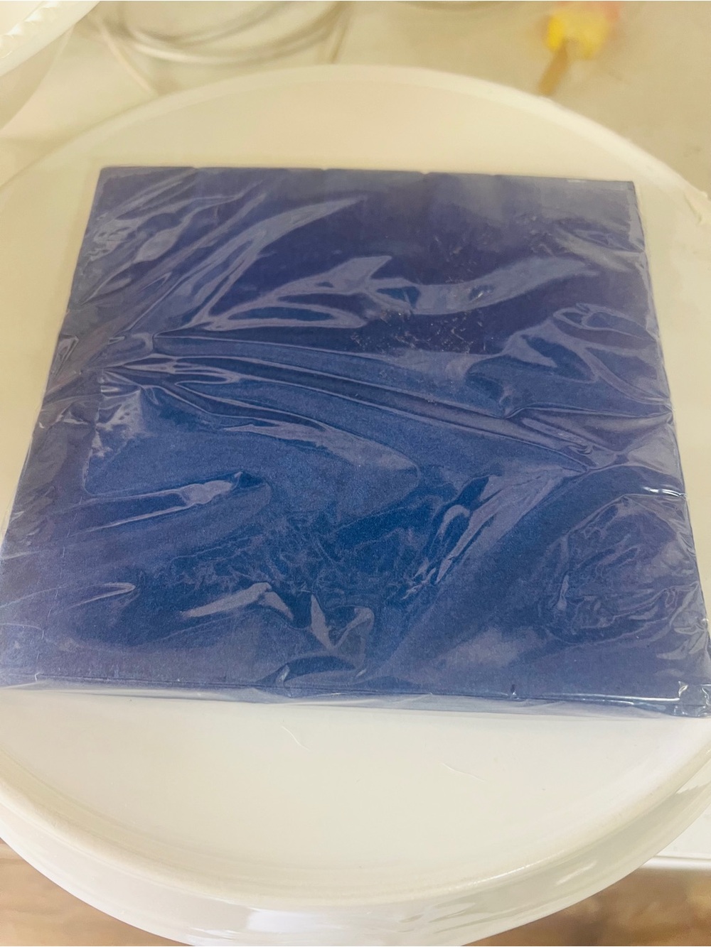 7 packages! 20-Pack Blue Solid Paper Disposable Luncheon Napkins 13x13